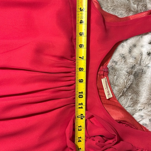 Fashion Spy Hot Pink Ruffled Blouse - Picture 3 of 5